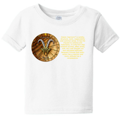 Capricorn Sign Zodiac Horoscope Astrology T-shirt Baby Tee Designed By Arnaldo Da Silva Tagarro