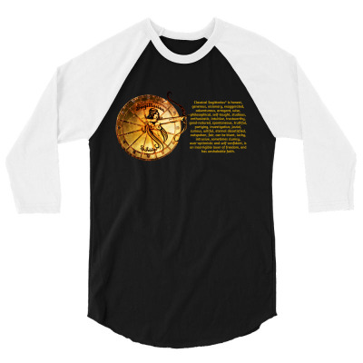 Sagittarius Sign Zodiac Horoscope Astrology Zodiac T-shirt 3/4 Sleeve Shirt Designed By Arnaldo Da Silva Tagarro