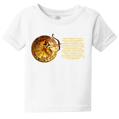 Sagittarius Sign Zodiac Horoscope Astrology Zodiac T-shirt Baby Tee Designed By Arnaldo Da Silva Tagarro