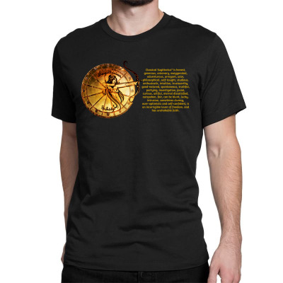 Sagittarius Sign Zodiac Horoscope Astrology Zodiac T-shirt Classic T-shirt Designed By Arnaldo Da Silva Tagarro