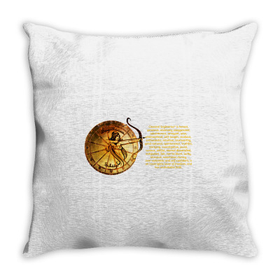 Sagittarius Sign Zodiac Horoscope Astrology Zodiac T-shirt Throw Pillow Designed By Arnaldo Da Silva Tagarro