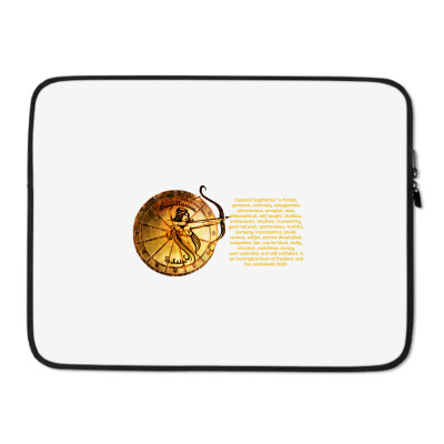 Sagittarius Sign Zodiac Horoscope Astrology Zodiac T-shirt Laptop Sleeve Designed By Arnaldo Da Silva Tagarro