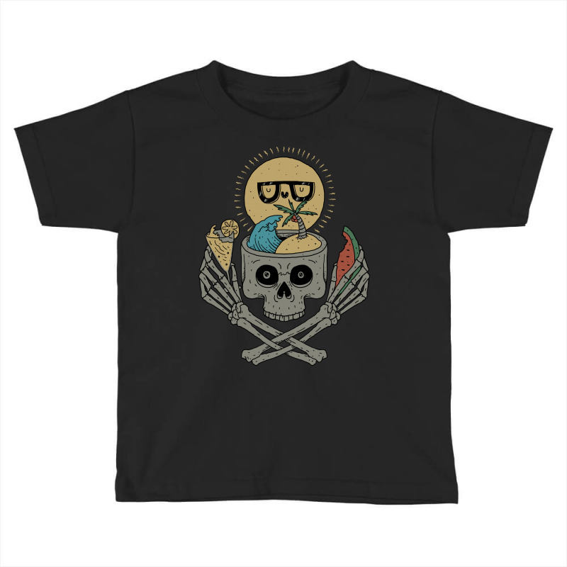 Summer Skull Toddler T-shirt by Quilimo | Artistshot