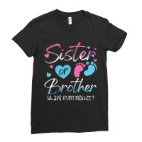 Sister Or Brother What's In My Mother For Dark Ladies Fitted T-shirt | Artistshot