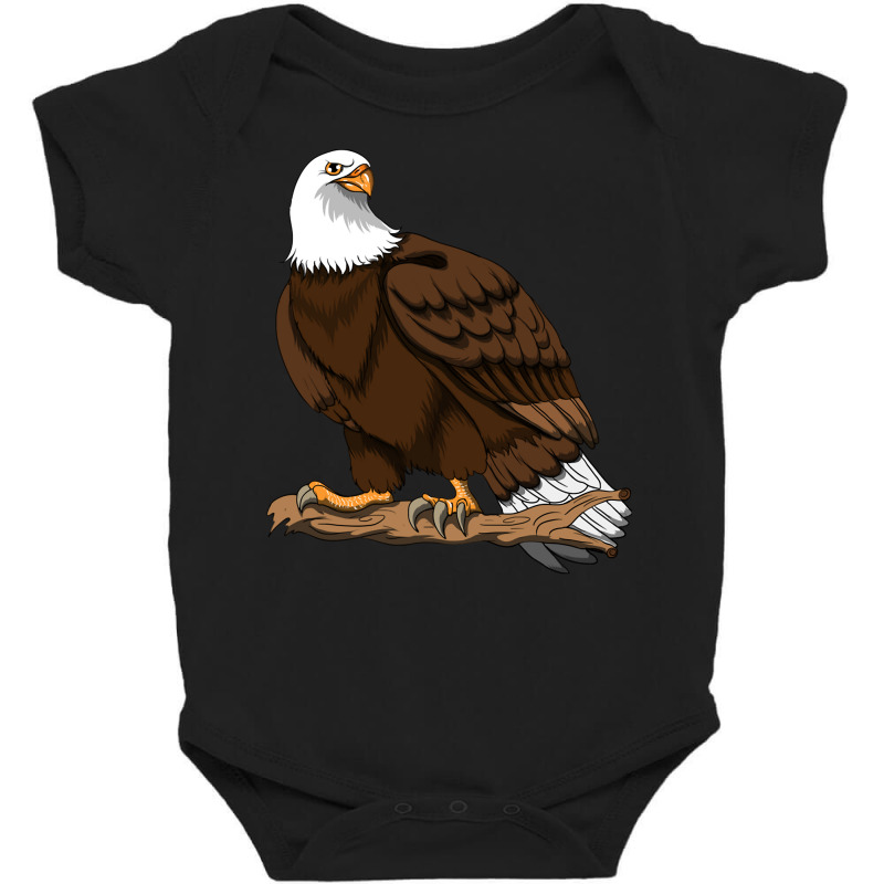 Eagle Stone Eagle Sea Eagle Fish Eagle Gripper Bird Bird Of Pullover H Baby Bodysuit by kadrienstang | Artistshot