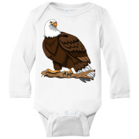 Eagle Stone Eagle Sea Eagle Fish Eagle Gripper Bird Bird Of Pullover H Long Sleeve Baby Bodysuit | Artistshot