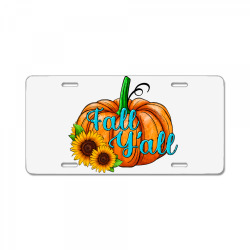 fall y'all pumpkin License Plate | Artistshot
