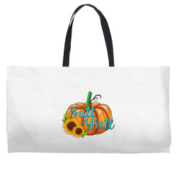 fall y'all pumpkin Weekender Totes | Artistshot