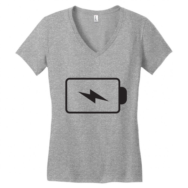 Battery Women's V-Neck T-Shirt by FahmiRamdani | Artistshot