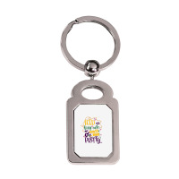 Feed Me King Cake And Call Me Pretty Silver Rectangle Keychain | Artistshot