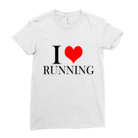 I Love Running Ladies Fitted T-shirt | Artistshot