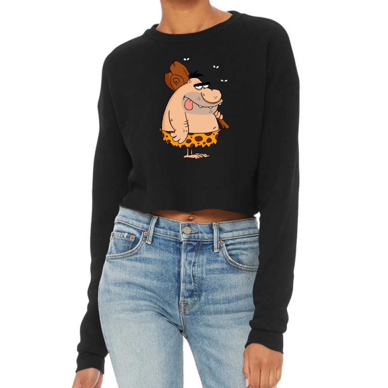 Caveman Cropped Sweater by airlagga | Artistshot