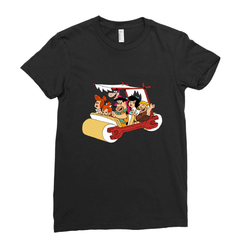 Flinstone Ladies Fitted T-Shirt by airlagga | Artistshot