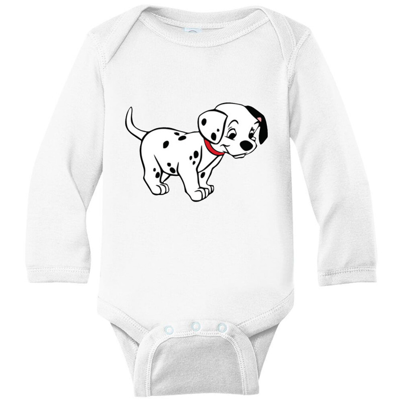 Dalmatian Long Sleeve Baby Bodysuit by terrorbytes | Artistshot