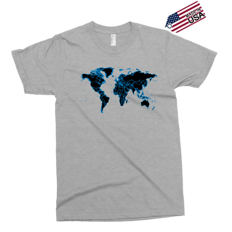 world map print shirt