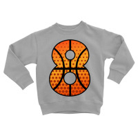 Basketball Number Eight Toddler Sweatshirt | Artistshot