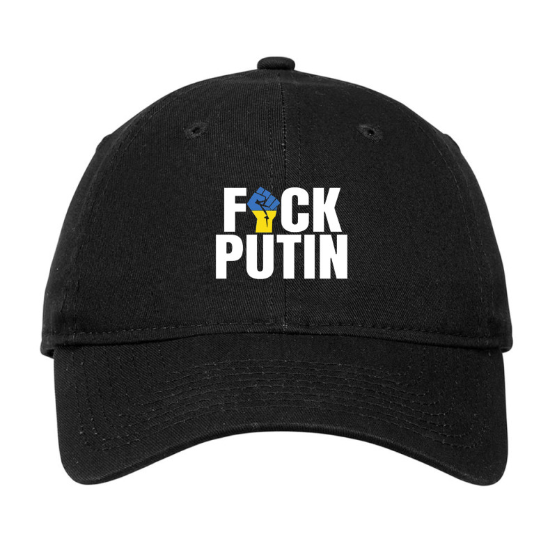 Fvck Putin Flag Adjustable Cap by terrorbytes | Artistshot