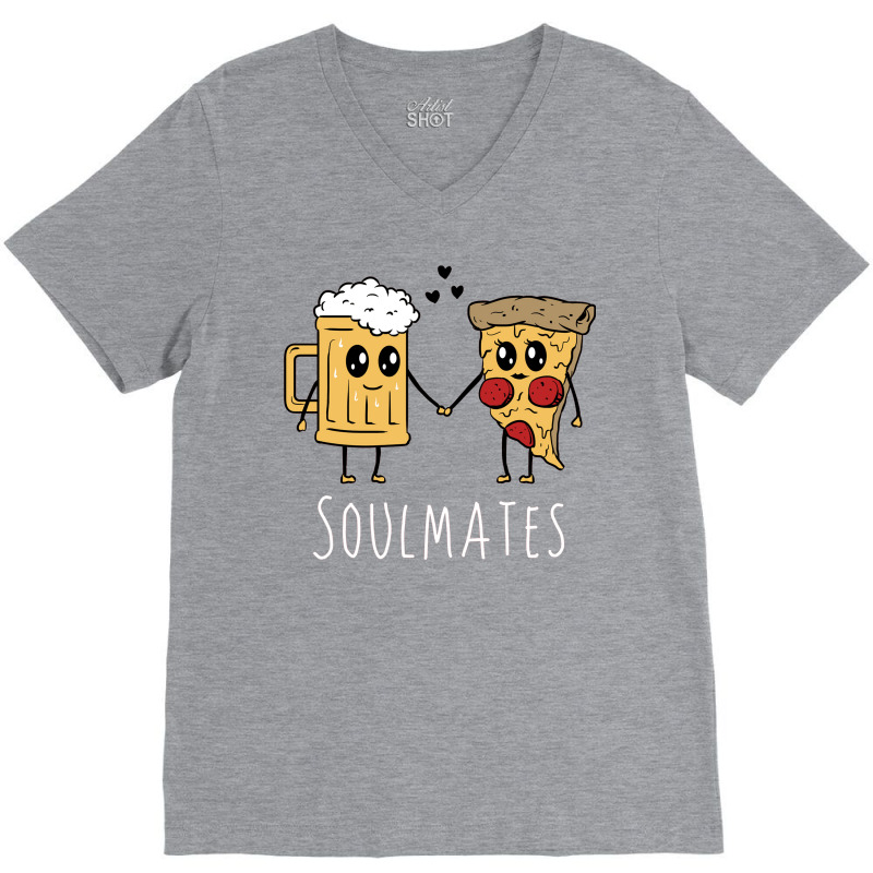 Soulmates V-Neck Tee by Robertos | Artistshot