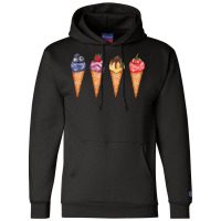 Assorted Ice Cream Cones T  Shirt Assorted Ice Cream Cones Set   Blueb Champion Hoodie | Artistshot