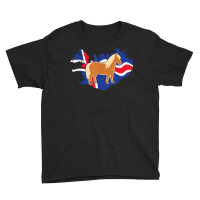 Icelandic Horse Iceland Pony Riding Flags Banner Retro T Shirt Youth Tee | Artistshot