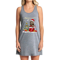 Black Cat Kitty Maine Coon Merry Christmas Kitten Cat Tank Dress | Artistshot