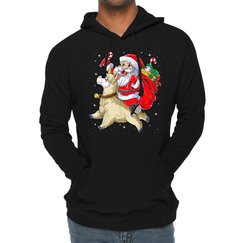 Unicorn Pony Fa La La Llama Christmas Santa Llamacorn Unicorn Girls 7 Lightweight Hoodie | Artistshot