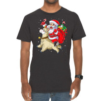 Unicorn Pony Fa La La Llama Christmas Santa Llamacorn Unicorn Girls 7 Vintage T-shirt | Artistshot