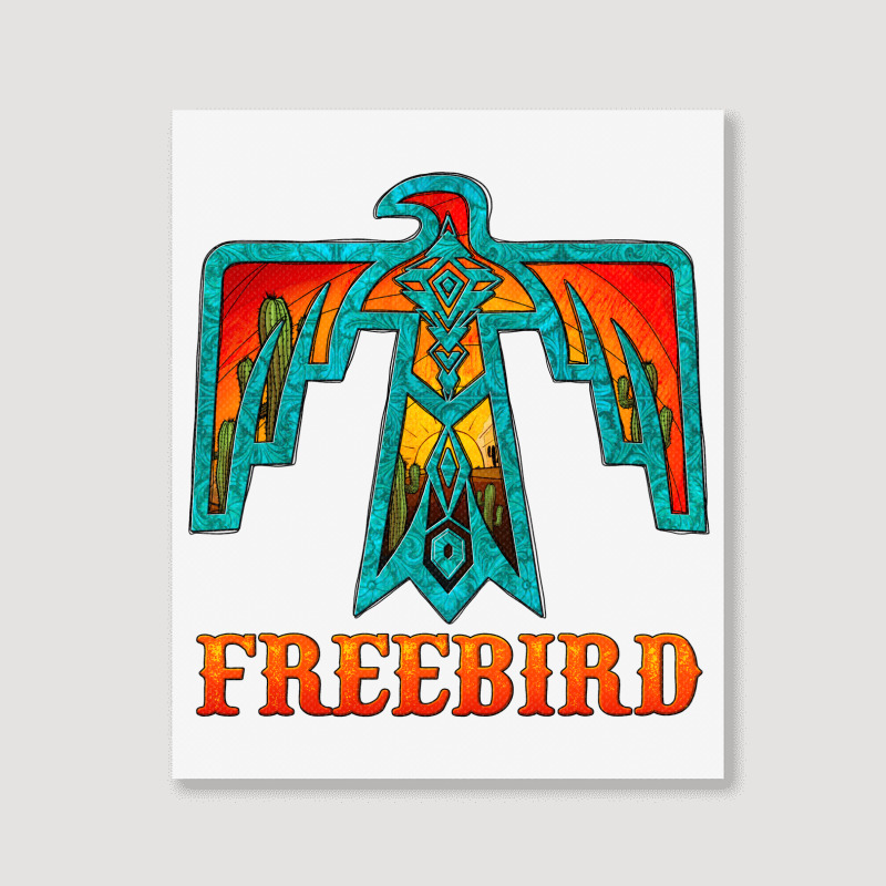 Thunderbird Freebird Portrait Canvas Print | Artistshot