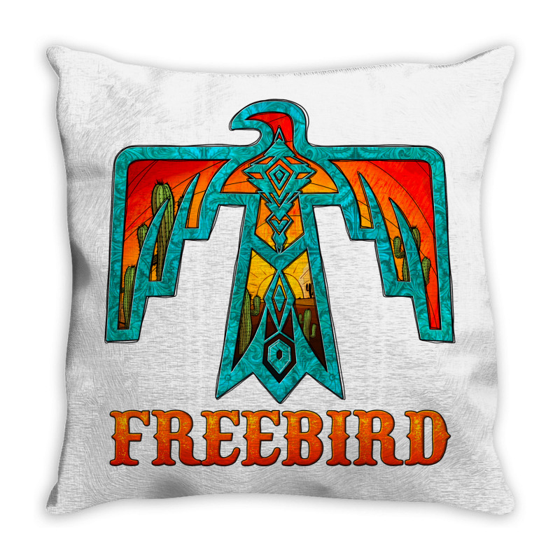 Thunderbird Freebird Throw Pillow | Artistshot