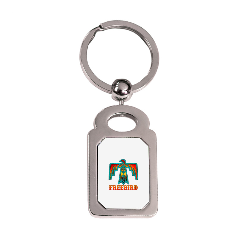 Thunderbird Freebird Silver Rectangle Keychain | Artistshot