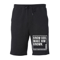 Know God. Make Him Known. Mankato Classical Conversations Premium T Sh Fleece Short | Artistshot