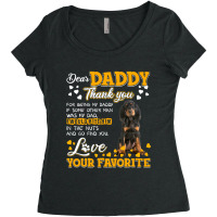 Black And Tan Coonhound Dear Daddy Thank You For Being Women's Triblend Scoop T-shirt | Artistshot