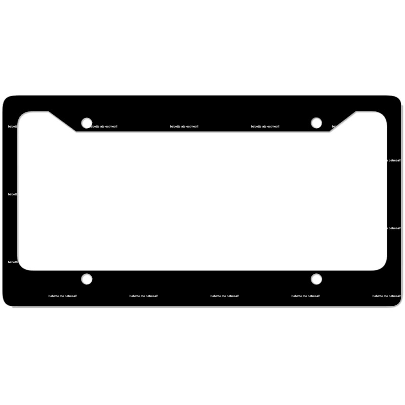 Babette Ate Oatmeal! Gilmore Girls License Plate Frame | Artistshot