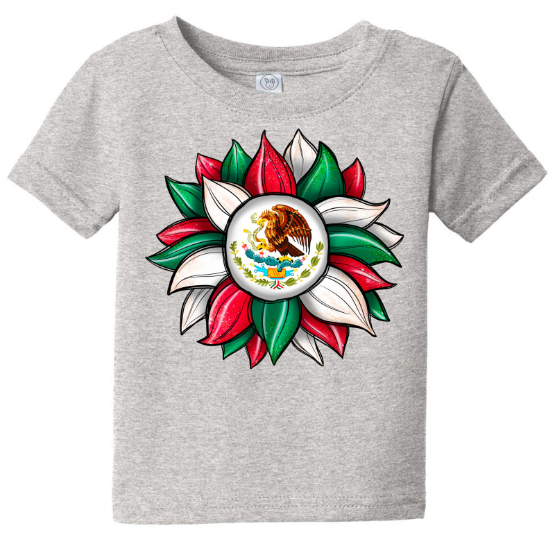 Sunflower Mexican Flag Baby Tee by JahusDesignShop | Artistshot