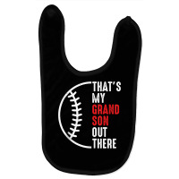 That's My Grandson Out There Baseball Tank Top Baby Bibs | Artistshot