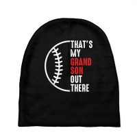 That's My Grandson Out There Baseball Tank Top Baby Beanies | Artistshot