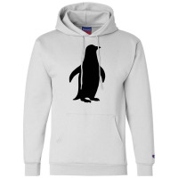 Penguin Silhouette Funny Cute Animal Champion Hoodie | Artistshot