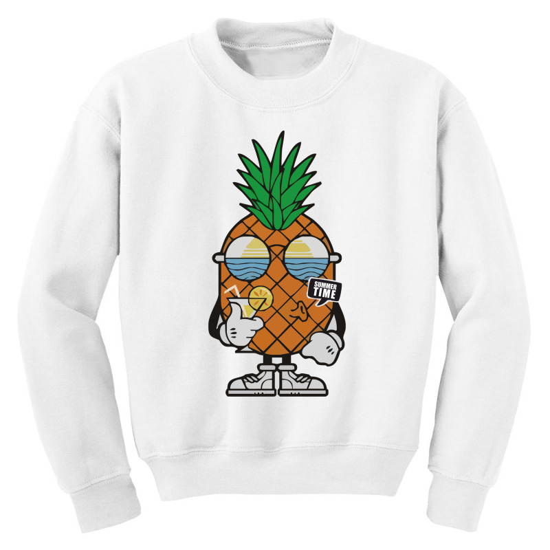 Pineapple Summer Funny Youth Sweatshirt by heart eye | Artistshot