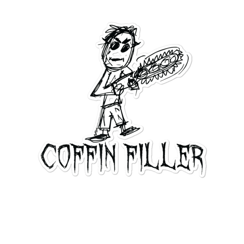 Coffin Filler Halloween Costume Word Design T Shirt Sticker | Artistshot