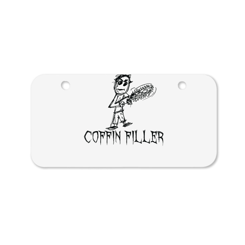 Coffin Filler Halloween Costume Word Design T Shirt Bicycle License Plate | Artistshot