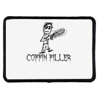 Coffin Filler Halloween Costume Word Design T Shirt Rectangle Patch | Artistshot