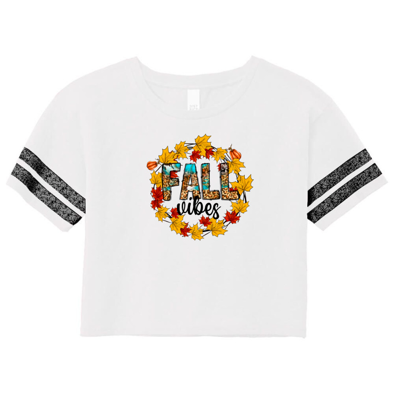 Fall Vibes Scorecard Crop Tee by CowhideDigitalArt | Artistshot