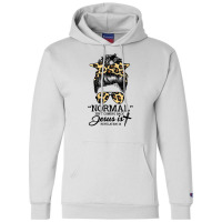 Normal Isn't Coming Back But Jesus Is Messy Bun Hair Leopard T Shirt Champion Hoodie | Artistshot