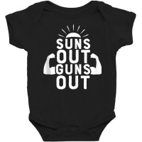 Suns Out Guns Out Funny Beach Summer Vacation For Men Women Tank Top Baby Bodysuit | Artistshot