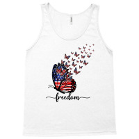 America Freedom Butterfly American Flag 4th Of July Patriot T Shirt Tank Top | Artistshot