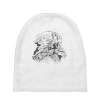 Japanese Wave Elephant Nature Landscape Aesthetic Graphic T Shirt Baby Beanies | Artistshot