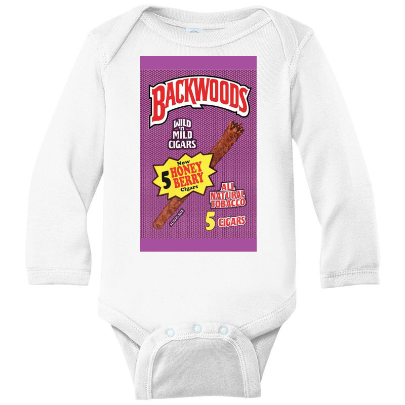 Backwoods   Cigar Long Sleeve Baby Bodysuit by Wickstromm | Artistshot