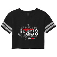 The Blood Of Jesus Is My Vaccine Christian Anti Vaccine Pullover Scorecard Crop Tee | Artistshot