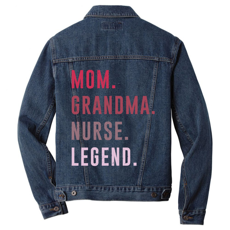 Cute Mom Grandma Nurse Legend Costume Mothers Day Men Denim Jacket | Artistshot