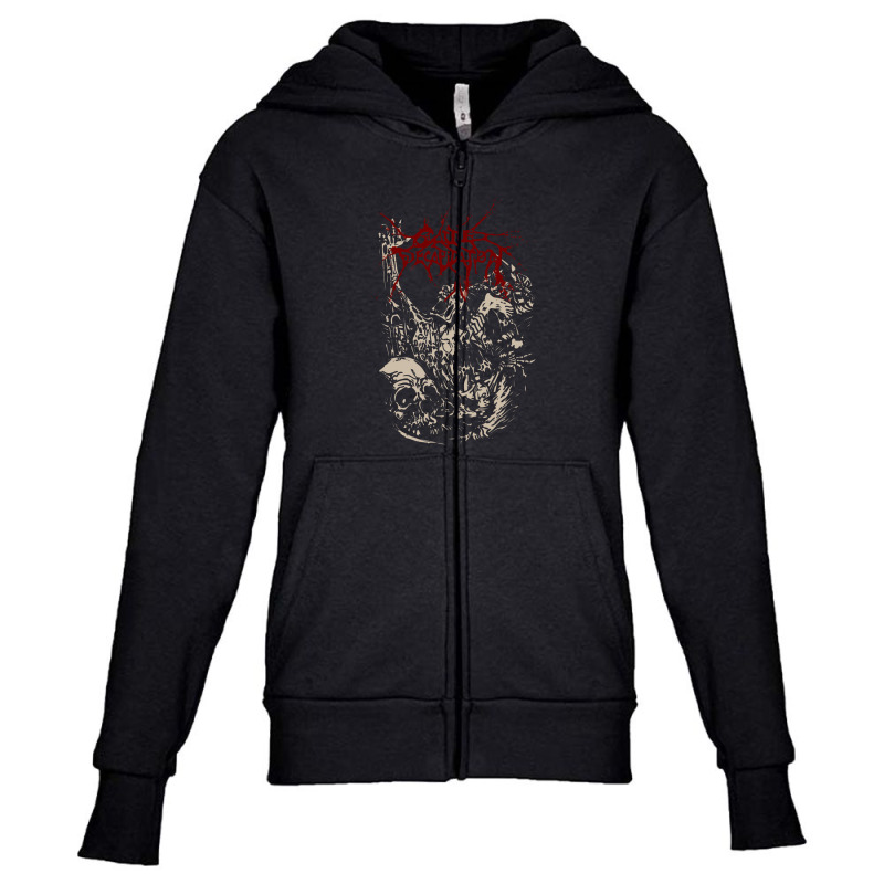 Cattle Decapitation (alone At The Landfill) Youth Zipper Hoodie by tahanemosi | Artistshot